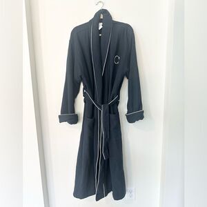 Pottery Barn Waffle Weave “C” Resort Robe L